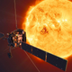 An artist’s impression of a Sun-gazing Solar Orbiter